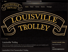 Tablet Screenshot of louisvilletrolley.com